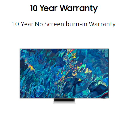 Samsung Smart tv - 10 year warranty