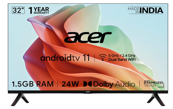 Acer I Series HD Ready Android Smart LED TV AR32AR2841HDFL
