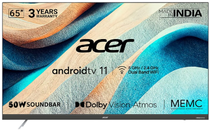 Acer S Series 4K Ultra HD Android Smart LED TV AR65AR2851UDSB