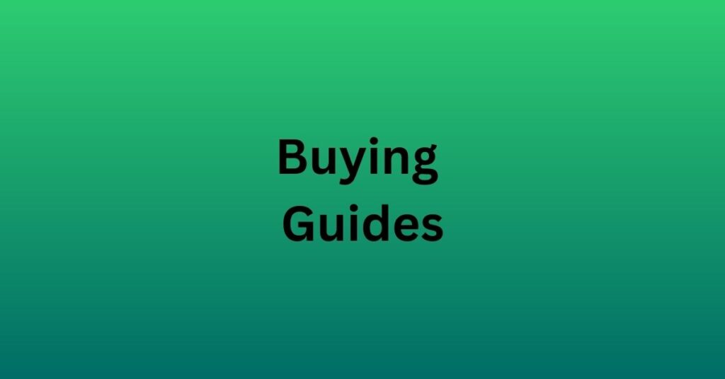 Image of a Buying Guide poster